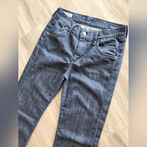Citizens of Humanity Stretch High Rise Wide Leg Dark Denim Jeans - Thumbnail 5