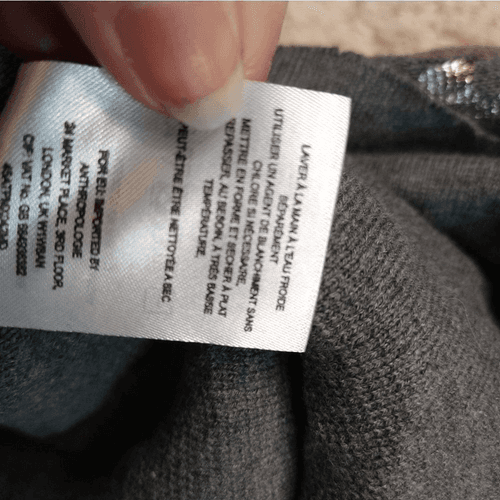 Grey and Silver Anthropologie Moth Knit top - Thumbnail 8