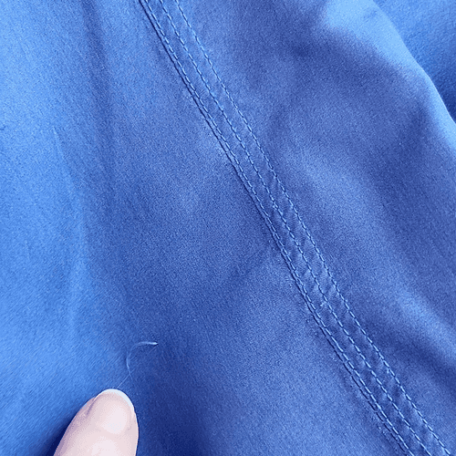 Fuda International Blue Silk Windbreaker Light Weight Jacket - Thumbnail 7