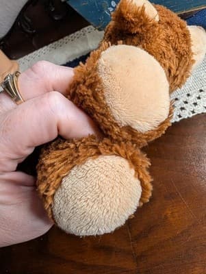 Rare Vintage Steiff Cosy Plush Bear #082115 Polyester Flat Lay Soft Brown Teddy - Thumbnail 8