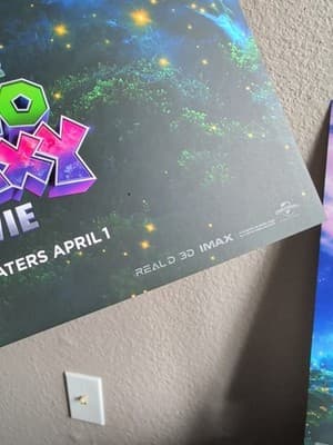 Super Mario Galaxy Movie 2026 Embossed Promo Print Unframed Poster Mario Yoshi - Thumbnail 3