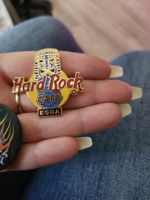 3 Lot of Hard Rock Cafe Pins and Buttons Kona and Anniversary Pins - Thumbnail 2