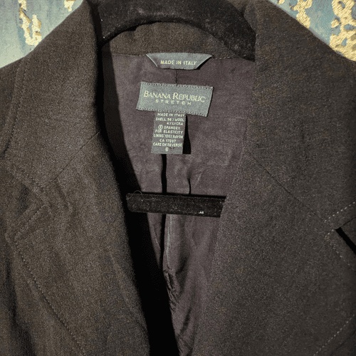 Banana Republic Stretch Made in Italy Brown Wool Jacket - Thumbnail 2