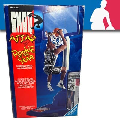 Shaq Attaq Rookie of the Year Shaquille O Neal Orlando Magic Kenner Figure - Thumbnail 4