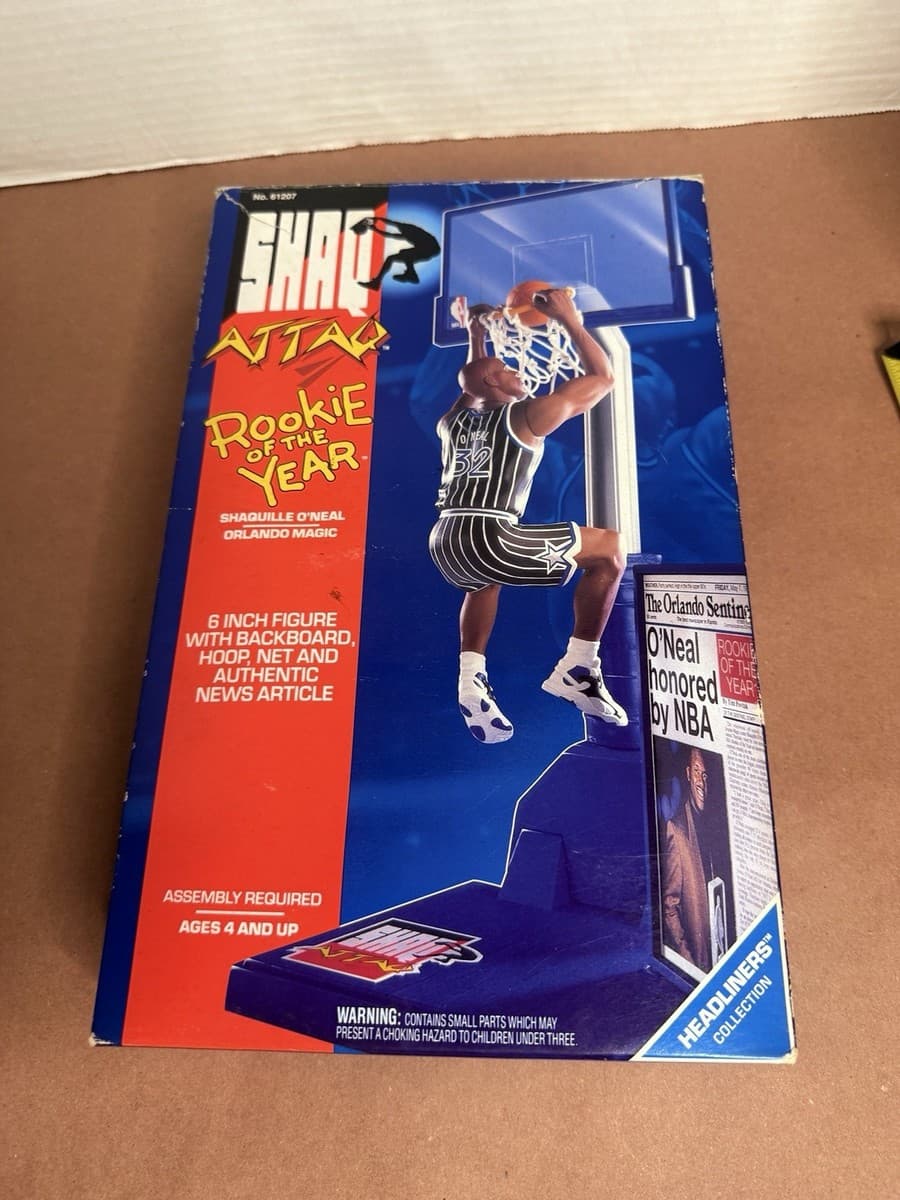 Shaq Attaq Rookie of the Year Shaquille O Neal Orlando Magic Kenner Figure - Thumbnail 7