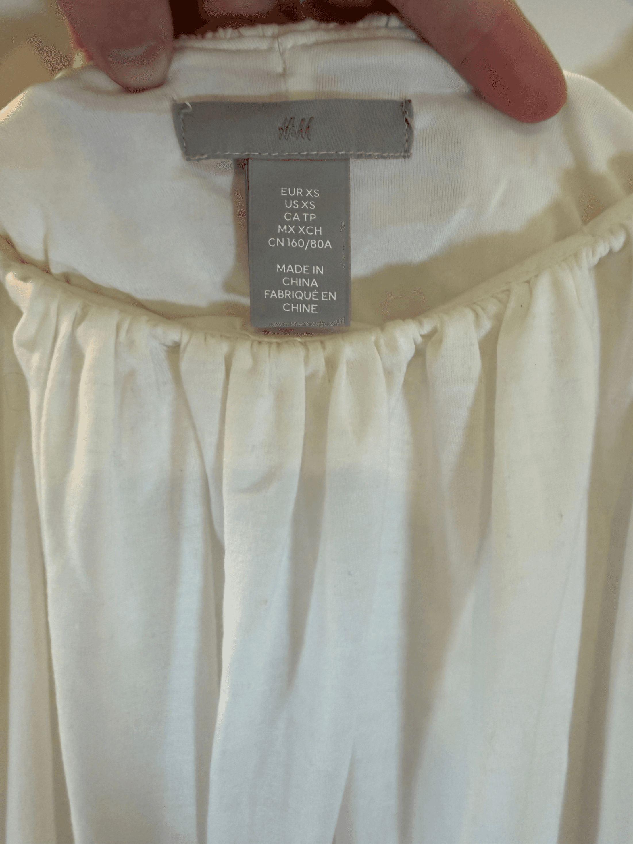 H&M White Maxi Dress XS
