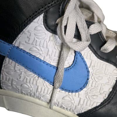 Nike Dunk High Retro EMB University Blue Black White FJ4210-001 Men's Size 9 - Thumbnail 2