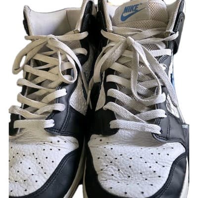 Nike Dunk High Retro EMB University Blue Black White FJ4210-001 Men's Size 9 - Thumbnail 5