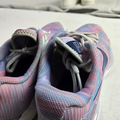 tennis shoes, court shoes, nike vapor pro, pink/blue multicolor, Size 6.5 - Thumbnail 5