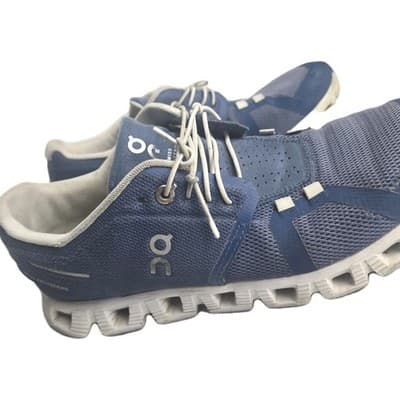 OnCloud Blue And White Running Shoes Size W8.5 Swiss Engineering - Thumbnail 5