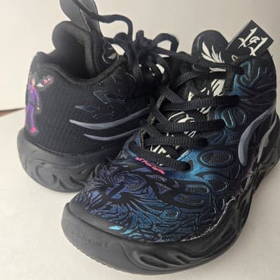 PUMA x LaMelo Ball MB 04 Reflections Black Ravish Size 12C Kids - Thumbnail 5