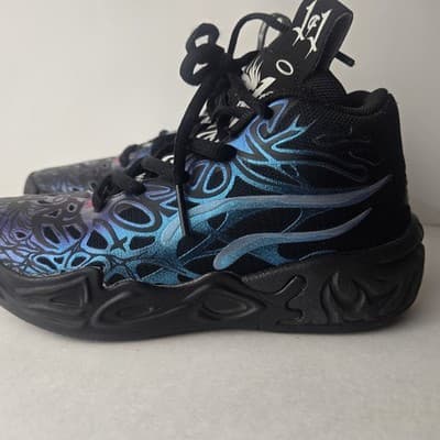 PUMA x LaMelo Ball MB 04 Reflections Black Ravish Size 12C Kids - Thumbnail 2