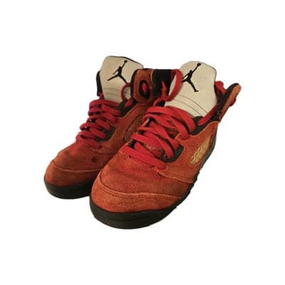 Nike Air Jordan 5 Retro Raging Bull Red Boys Size 13C Basketball Shoes Sneakers - Thumbnail 5