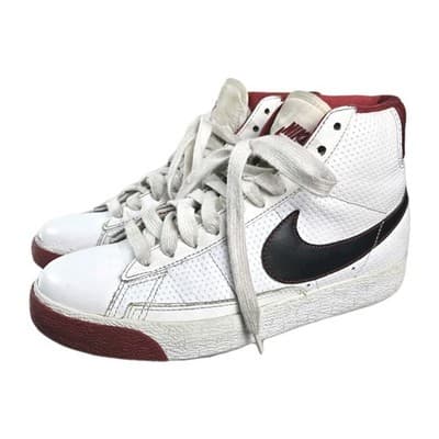 Nike Blazer High White Black Varsity Red Size 4y - Thumbnail 5