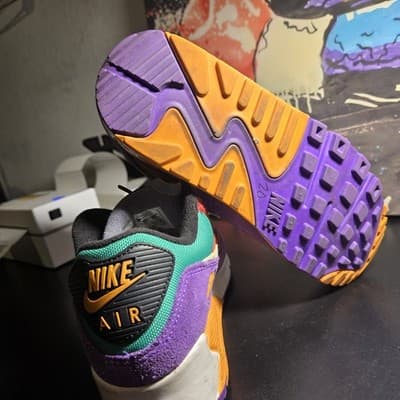 Nike Air Max 90 Sneakers Size 6 Viotech Multi-Color Running Shoes CD0917-600 - Thumbnail 6