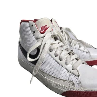 Nike Blazer High White Black Varsity Red Size 4y - Thumbnail 6