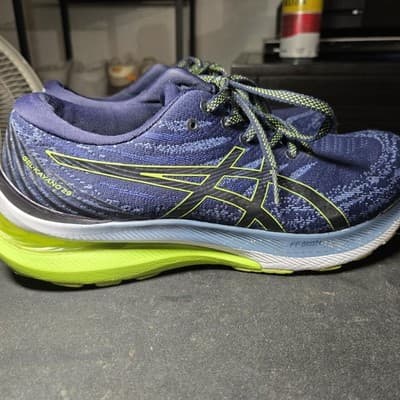 ASICS Gel-Kayano 29 Men's Running Shoes Navy Blue Lime Green Size 11.5 - Thumbnail 2