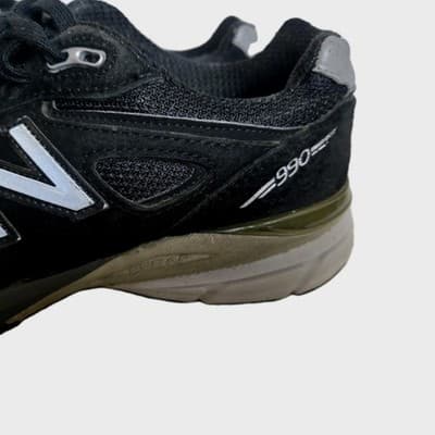New Balance 990v4 Shoes Black Gray W990BK4 Training Sneakers Women’s US Sz 8 - Thumbnail 5