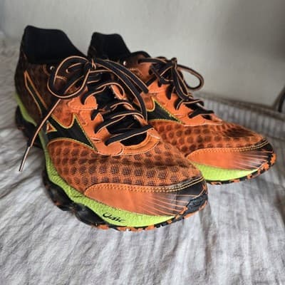 Mizuno Wave Creation 13 Women's Running Shoes US Size 6W Orange EUC - Thumbnail 6