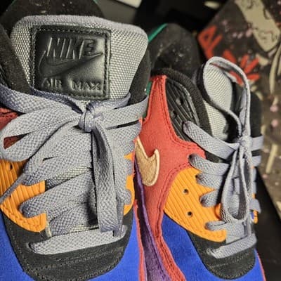 Nike Air Max 90 Sneakers Size 6 Viotech Multi-Color Running Shoes CD0917-600 - Thumbnail 7