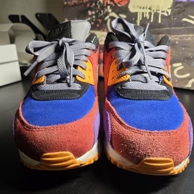 Nike Air Max 90 Sneakers Size 6 Viotech Multi-Color Running Shoes CD0917-600 - Thumbnail 4