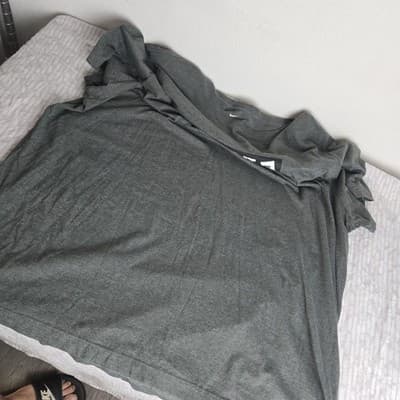 Vintage Nike Just Do It Gray T-Shirt Size 3xl Nike Gray Tag Y2K - Thumbnail 4