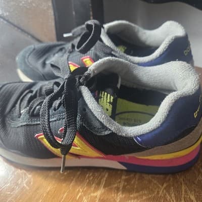 New Balance 574 Sneakers Women Size 6 Black Pink Purple Black Running Shoes - Thumbnail 5