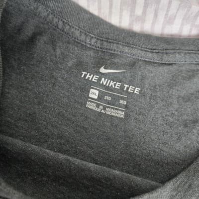 Vintage Nike Just Do It Gray T-Shirt Size 3xl Nike Gray Tag Y2K - Thumbnail 7