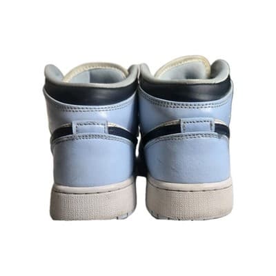 NIKE Youth Size 5.5 Air Jordan 1 GS Blue Black White UNC Shoes 555112-401 - Thumbnail 3