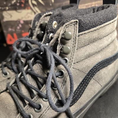 Vans Sk8-Hi MTE Sneaker Shoes Mens 5.5 Womens 7 Old Skool Denim Gray 721454 - Thumbnail 6