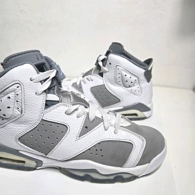 Nike Air Jordan 6 Retro Cool Grey White Mens Size 6YBasketball Shoe - Thumbnail 6