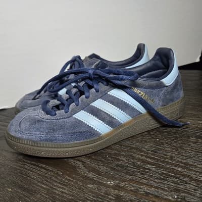 adidas SPEZIAL Dark Navy Suede Casual Sneakers Light Blue Stripe Size 3.5 - Thumbnail 2