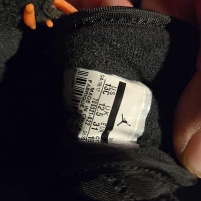 Nike Air Jordan 1 Retro High Fleece Basketball Shoes Size Youth 13c 332148-022 - Thumbnail 8
