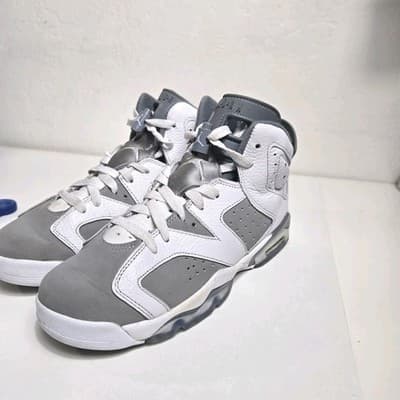Nike Air Jordan 6 Retro Cool Grey White Mens Size 6YBasketball Shoe - Thumbnail 5