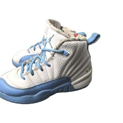 Air Jordan 12 Retro (GS) Emoji University Blue Size 12C - Thumbnail 6