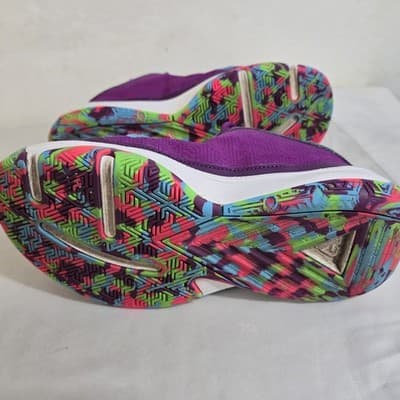 Nike Zoom Freak 5 GS Alphabet Bros Purple Basketball 4Y - Thumbnail 6