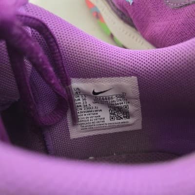 Nike Zoom Freak 5 GS Alphabet Bros Purple Basketball 4Y - Thumbnail 8