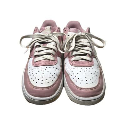 Nike Court Vision Women's Sneakers Size 6 Pink and White - Thumbnail 4