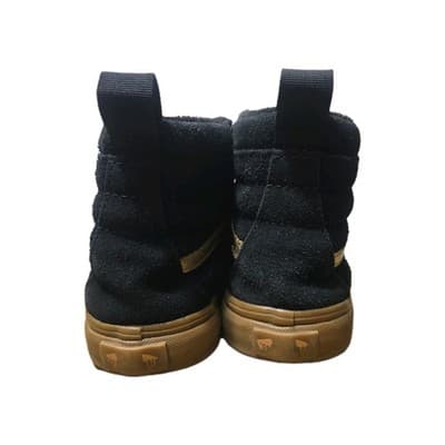 Vans Sk8-Hi Kids Sneakers High Top 2.5 Black Gold Stripe Shoes MTE Primaloft - Thumbnail 6