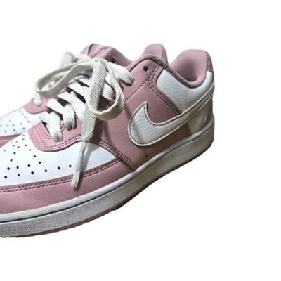 Nike Court Vision Women's Sneakers Size 6 Pink and White - Thumbnail 3