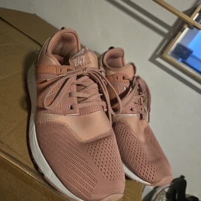 New Balance 247 Womens Size 8 Pink White Athletic Running Shoes Sneakers - Thumbnail 4