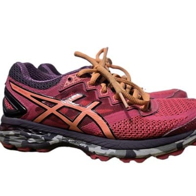 Asics GT 2000 Shoes Womens Size 5 Red Running Comfort Walking Gym Sneakers