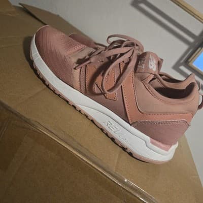 New Balance 247 Womens Size 8 Pink White Athletic Running Shoes Sneakers - Thumbnail 3