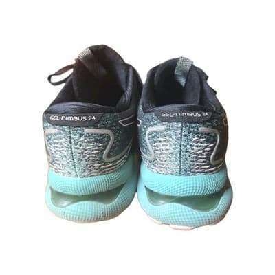 Asics Gel Nimbus 24 Green Running Shoes Sneakers Womens Size 6.5 - Thumbnail 7