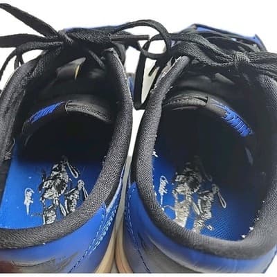 Men’s Nike Air Jordan 1 Retro Low OG Royal 2015 US Size 8 Black - Thumbnail 5
