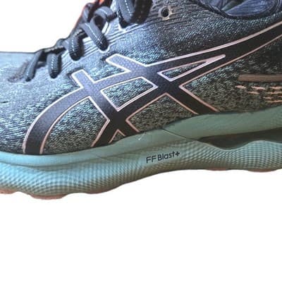 Asics Gel Nimbus 24 Green Running Shoes Sneakers Womens Size 6.5 - Thumbnail 5