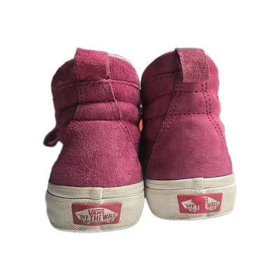 Vans Off The Wall Scotchgard Sk8 Hi Women’s 7 Purple Leather 721454 - Thumbnail 2