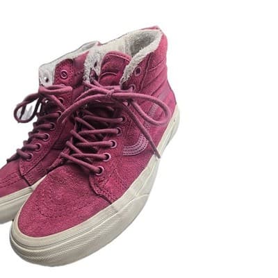 Vans Off The Wall Scotchgard Sk8 Hi Women’s 7 Purple Leather 721454