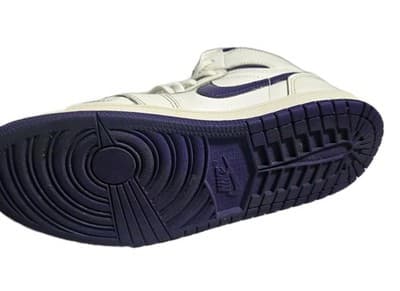 Air Jordan 1 OG High Court Purple White Size 3Y - Thumbnail 7