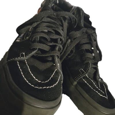 Vans X Disney 100 Villains Sk8 Hi Size 4 US Black White Red Green Suede - Thumbnail 5